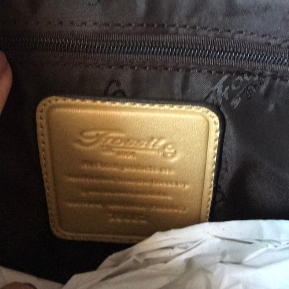 NWT Fossil Shimmering Yellow Purse - Picture 6 of 7